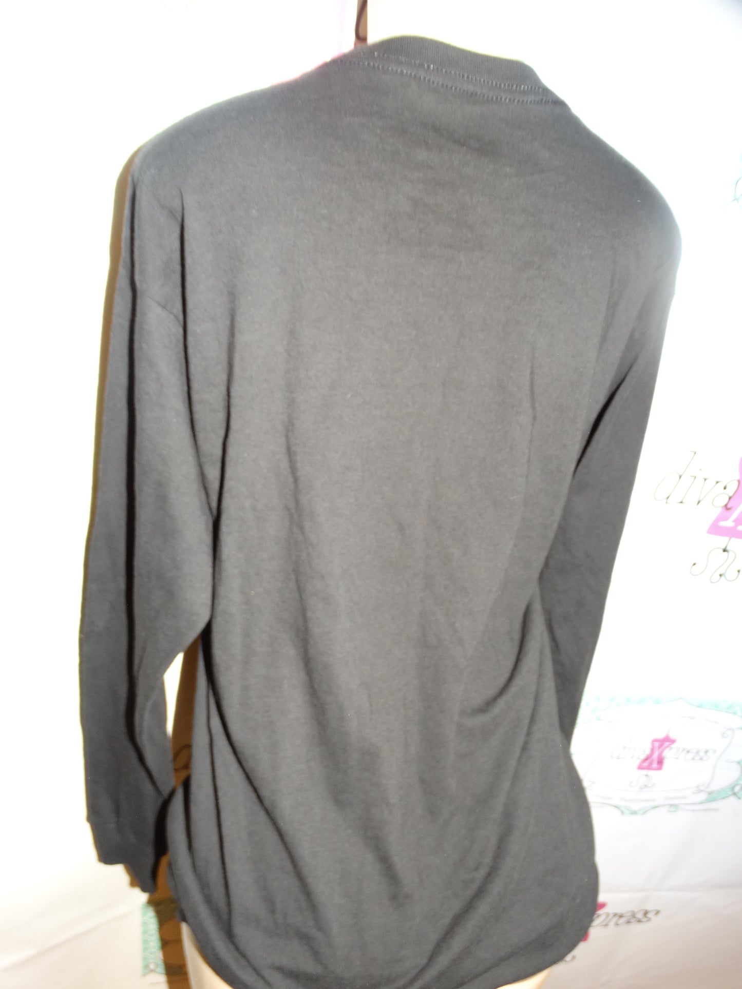 Whitney Houston Black Long Sleeve Sweater Shirt Size L