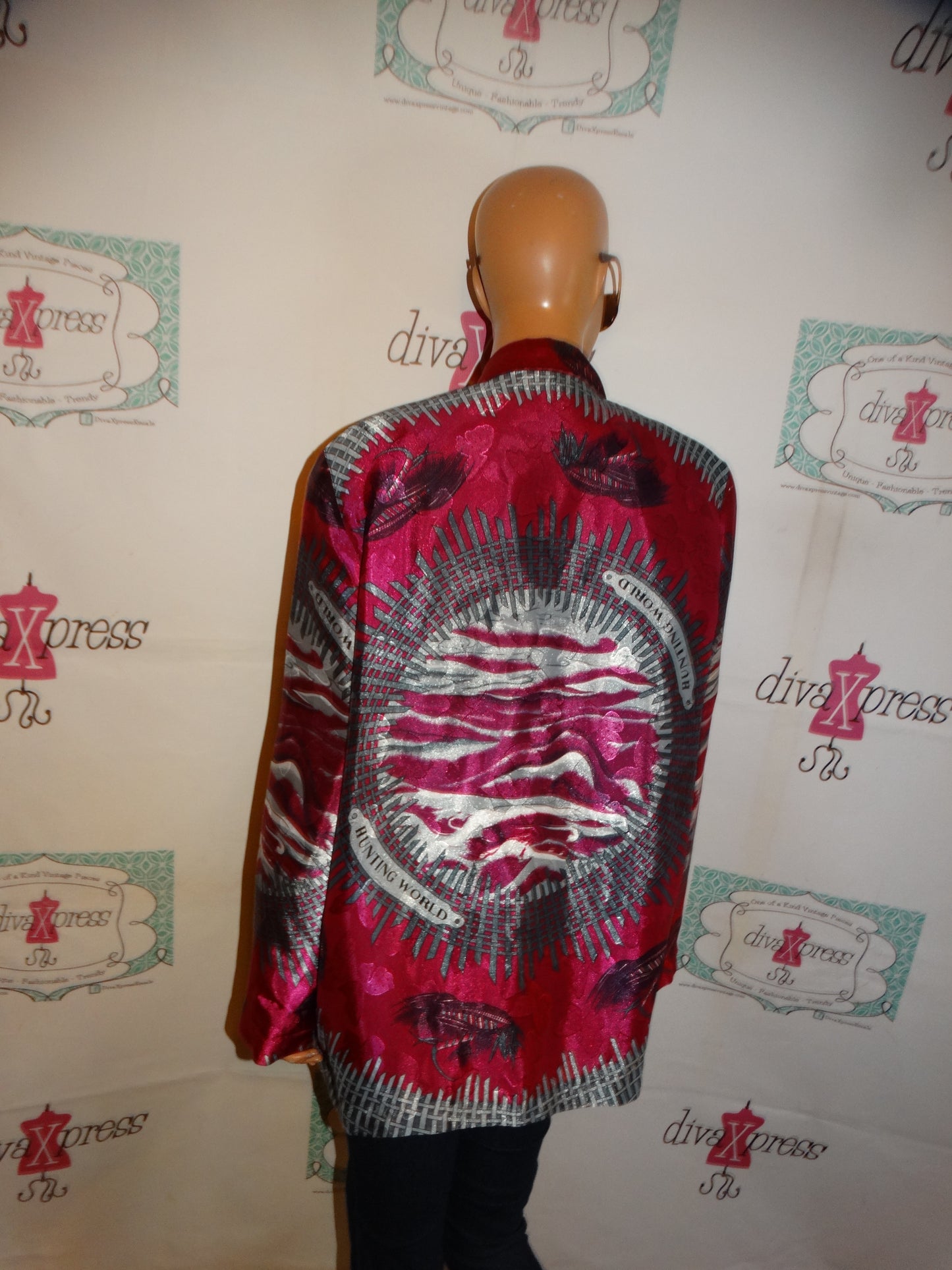 Vintage Pink/Gray Blazer Size XL