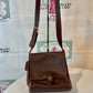 Vintage Authentic  Shelburne  Flap Brown Leather Coach Purse