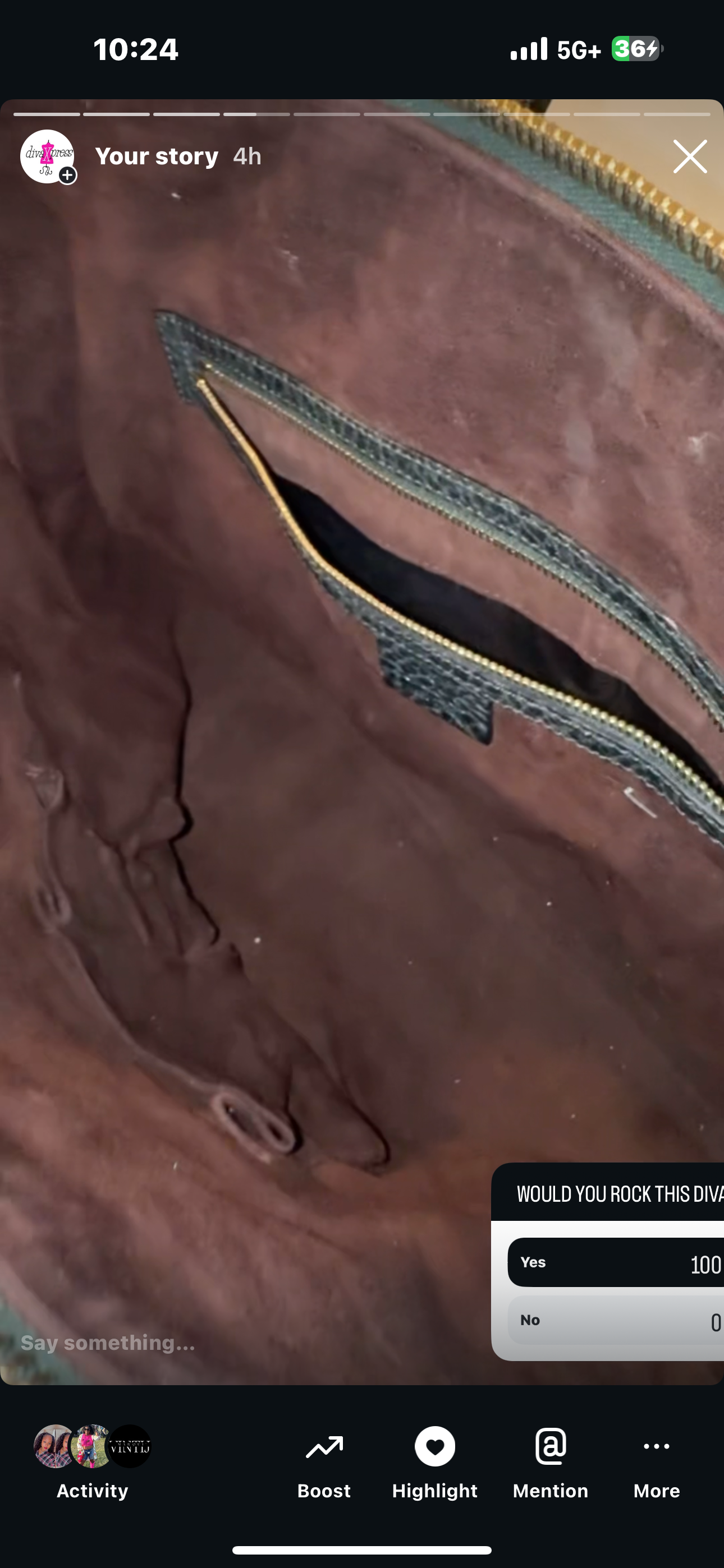 Authentic Python skin Gucci tote