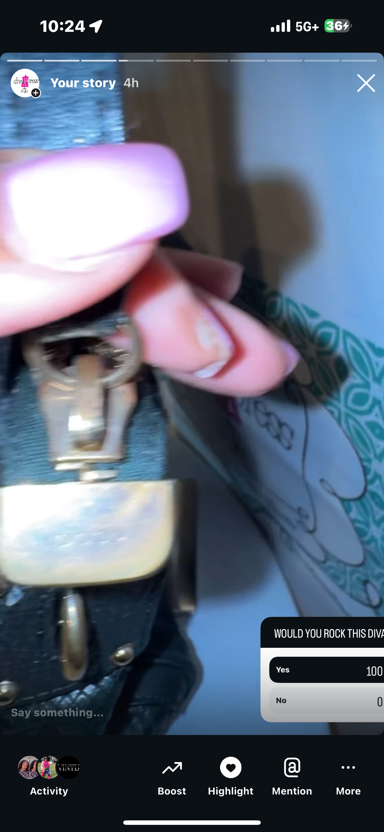 Authentic Python skin Gucci tote