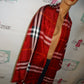 Burberry Deep Red XL Scare/Shawl
