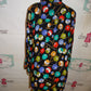 Vintage RTW Black Pool Table Balls Blouse Size 1x