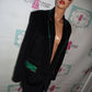 Black  Custom Blazer With Beaded Detail Size  XL