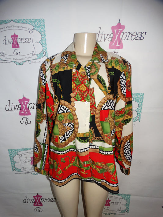 Vintage KB Lawerence Colorful Top Size L
