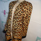 Vintage Periwinkle Leopard Throw Size 1x