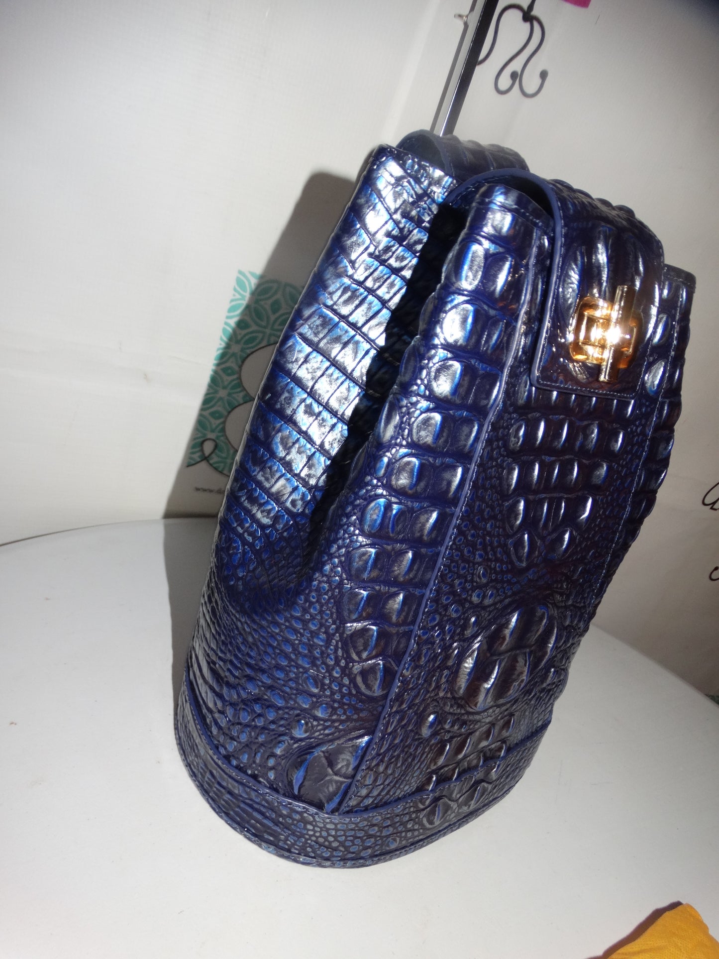 Authentic Brahim Blue Shoulder Bag In Excellent condition Size L