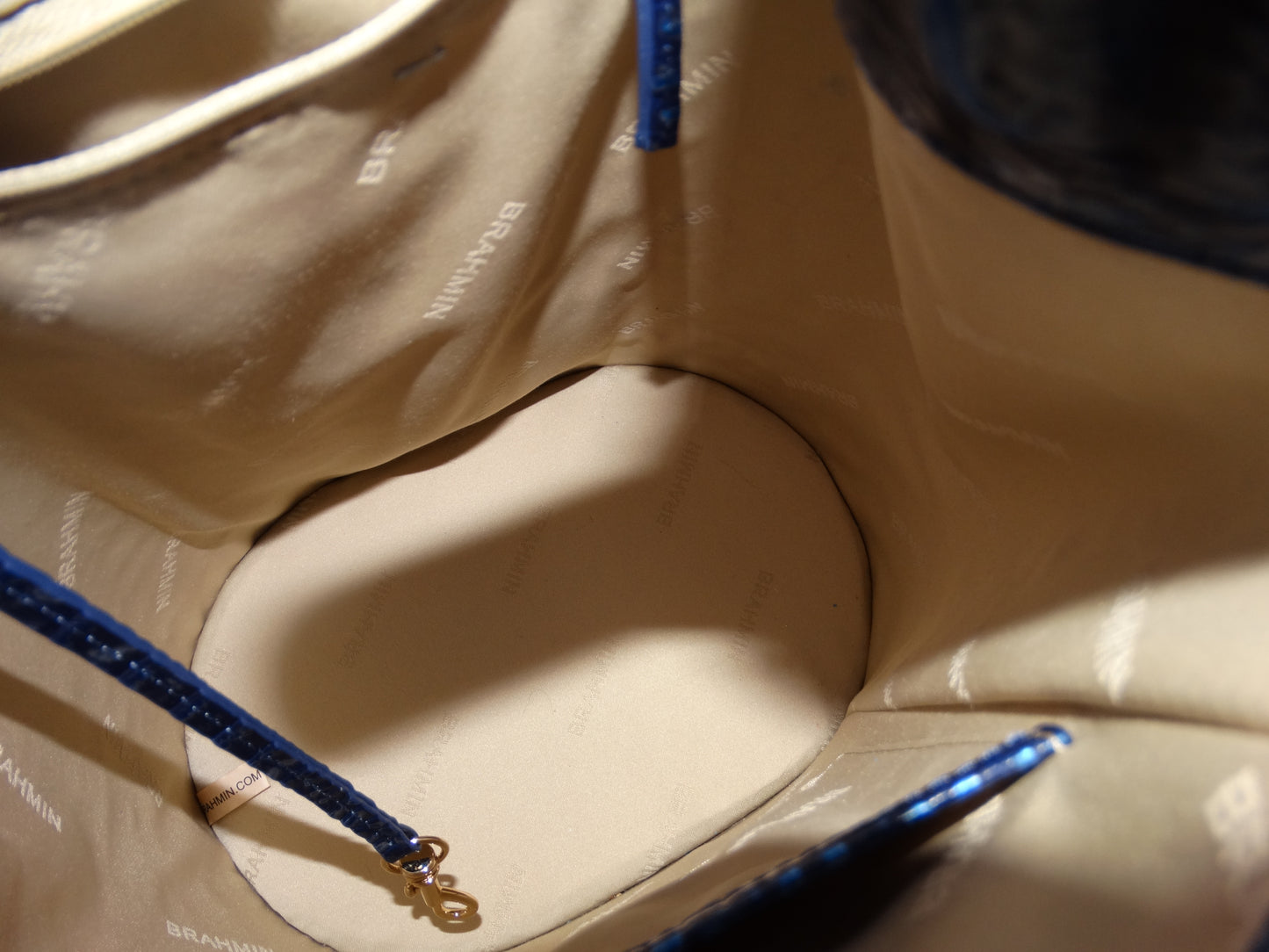 Authentic Brahim Blue Shoulder Bag In Excellent condition Size L