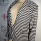 Maison D AMeile Paris Black/White Blazer Size XL