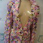 Cra's White Colorful Pink Blazer Size L