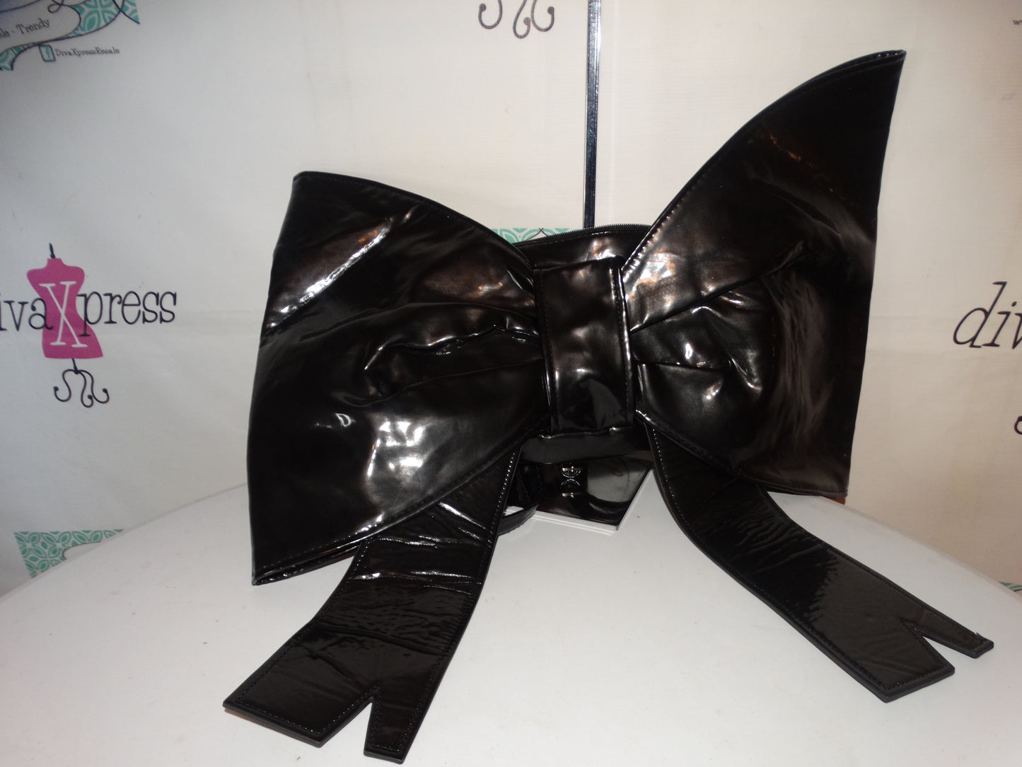 XXXL Black Bow Purse/Clutch