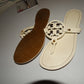 Authentic Tory Burch Cream Sandals Size 10.5