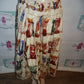 Vintage Cream Urn Print Skirt Size 1x