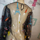 Salt Sheer Black Paris Blouse Size M