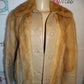 Vintage Authentic Mink  Burclay's Leather Jacket Size S