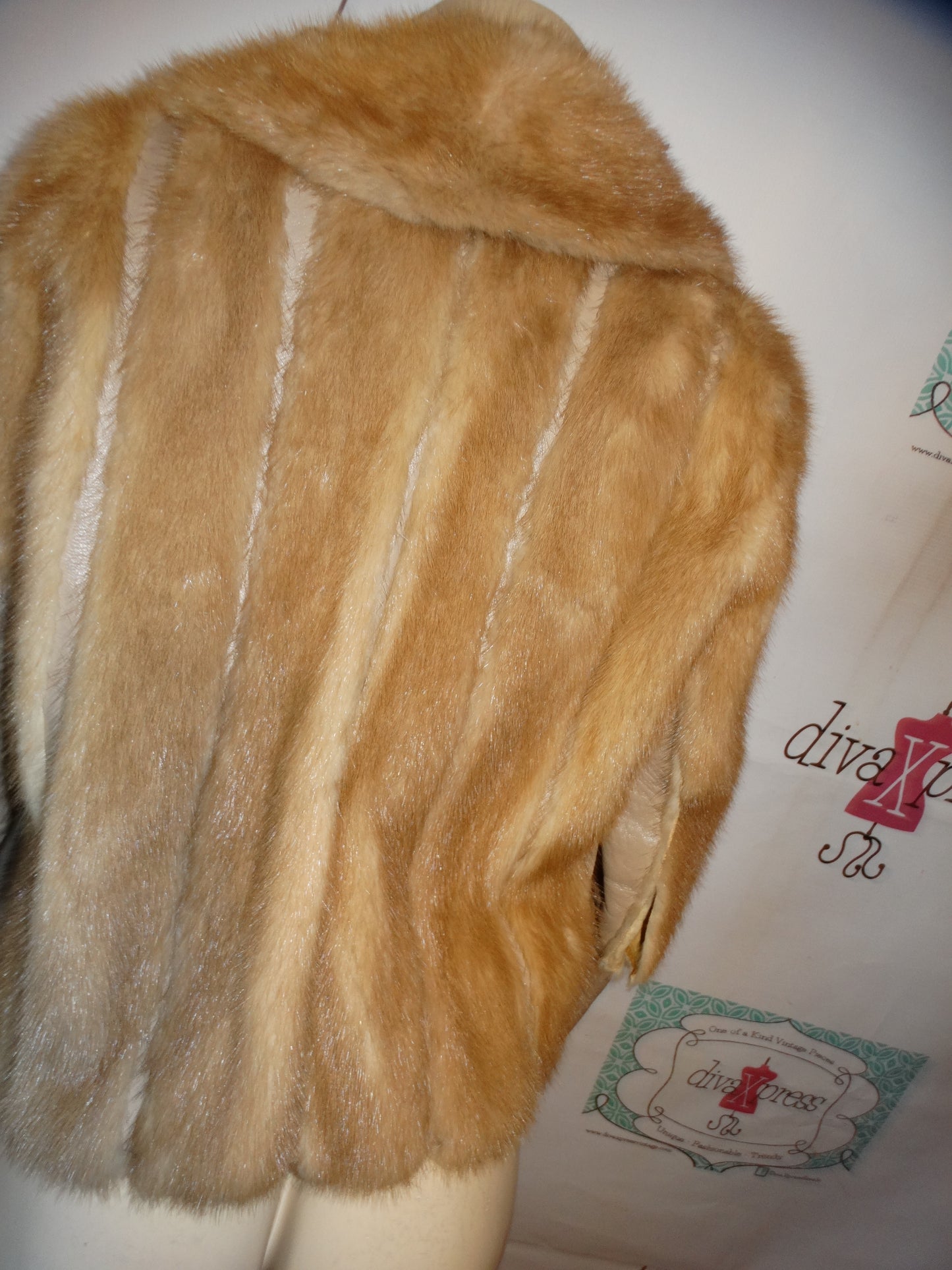 Vintage Authentic Mink  Burclay's Leather Jacket Size S