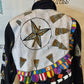 Vintage Modi Demin Black Heavy Sequins  Jean Jacket Size M