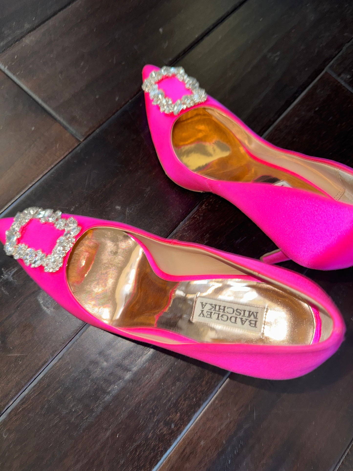Badgley Mischka pink pumps size 8.5