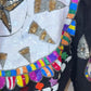 Vintage Modi Demin Black Heavy Sequins  Jean Jacket Size M