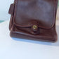Vintage Authentic  Shelburne  Flap Brown Leather Coach Purse