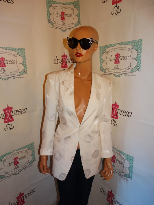 Vintage Tuan White Blazer Size M
