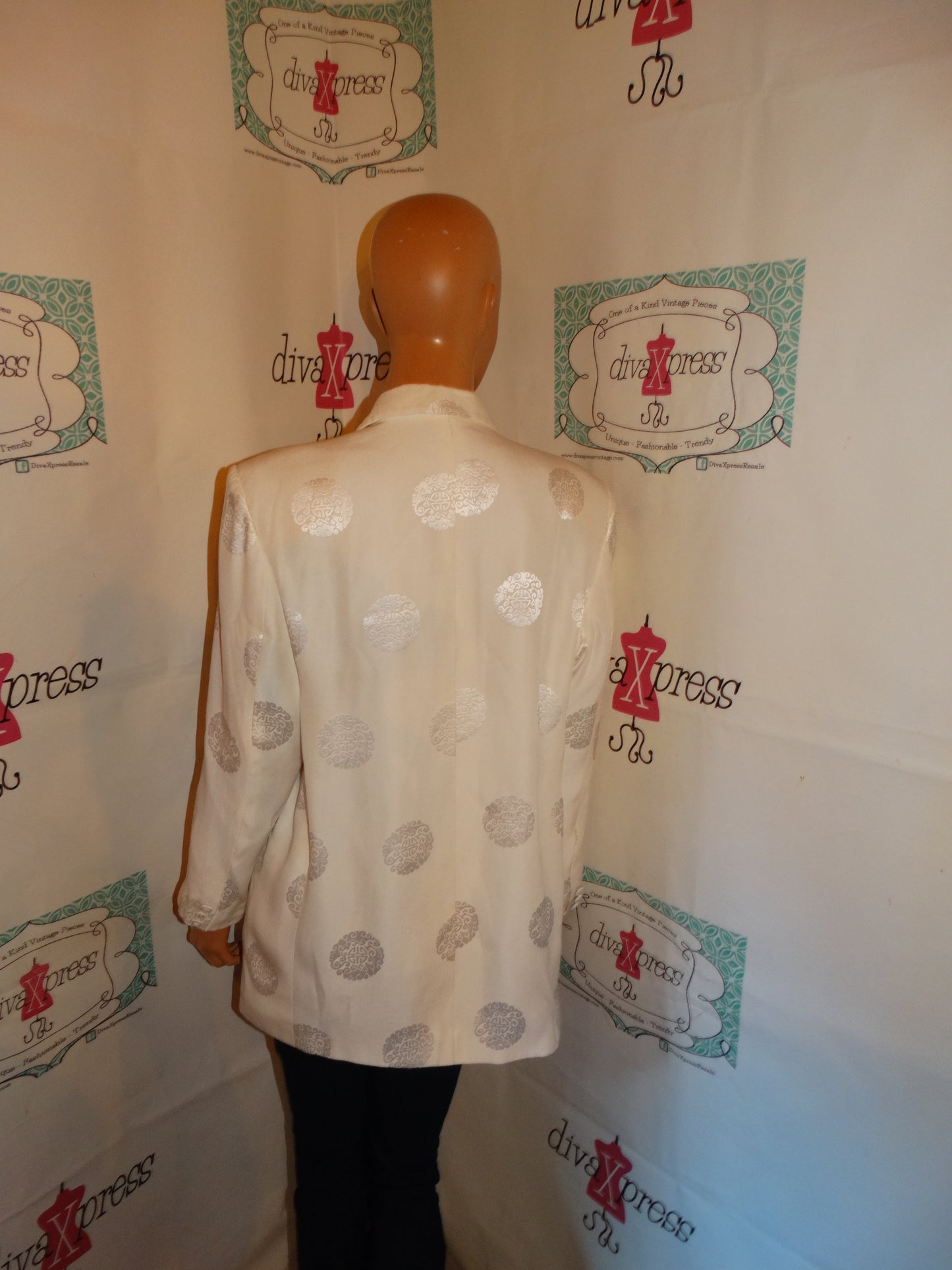 Vintage Tuan White Blazer Size M