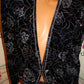 Vintage Nah Nah Black/Siliver Peplum Blazer Size M