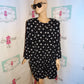 Vintage Micheal Blair Black/White Blazer Dress Size 1x