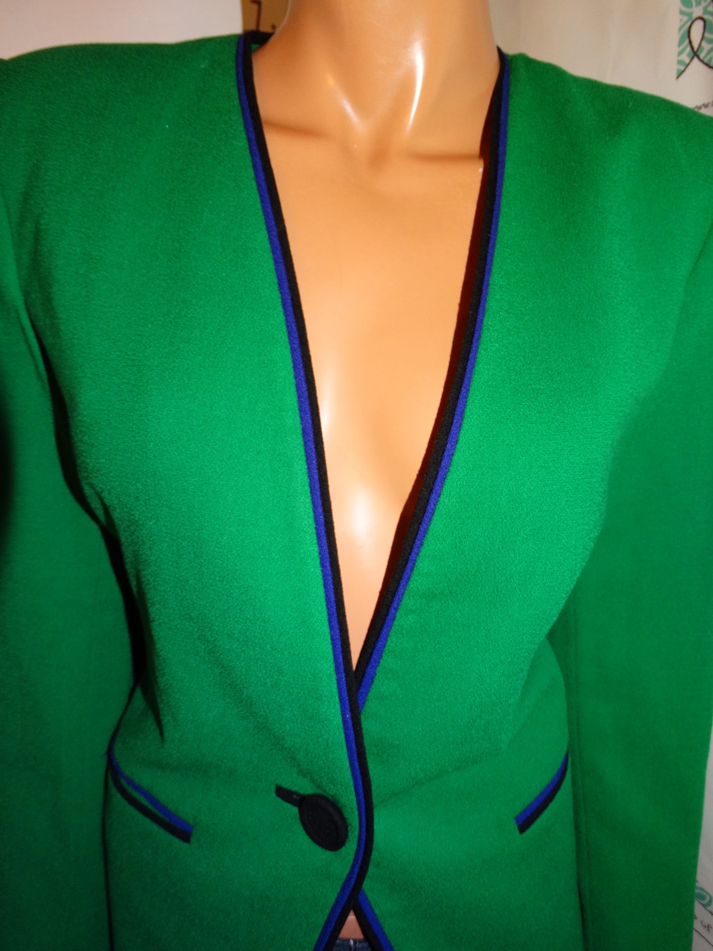 Vintage Kasper Green/Purple Blazer Size S