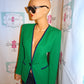 Vintage Kasper Green/Purple Blazer Size S
