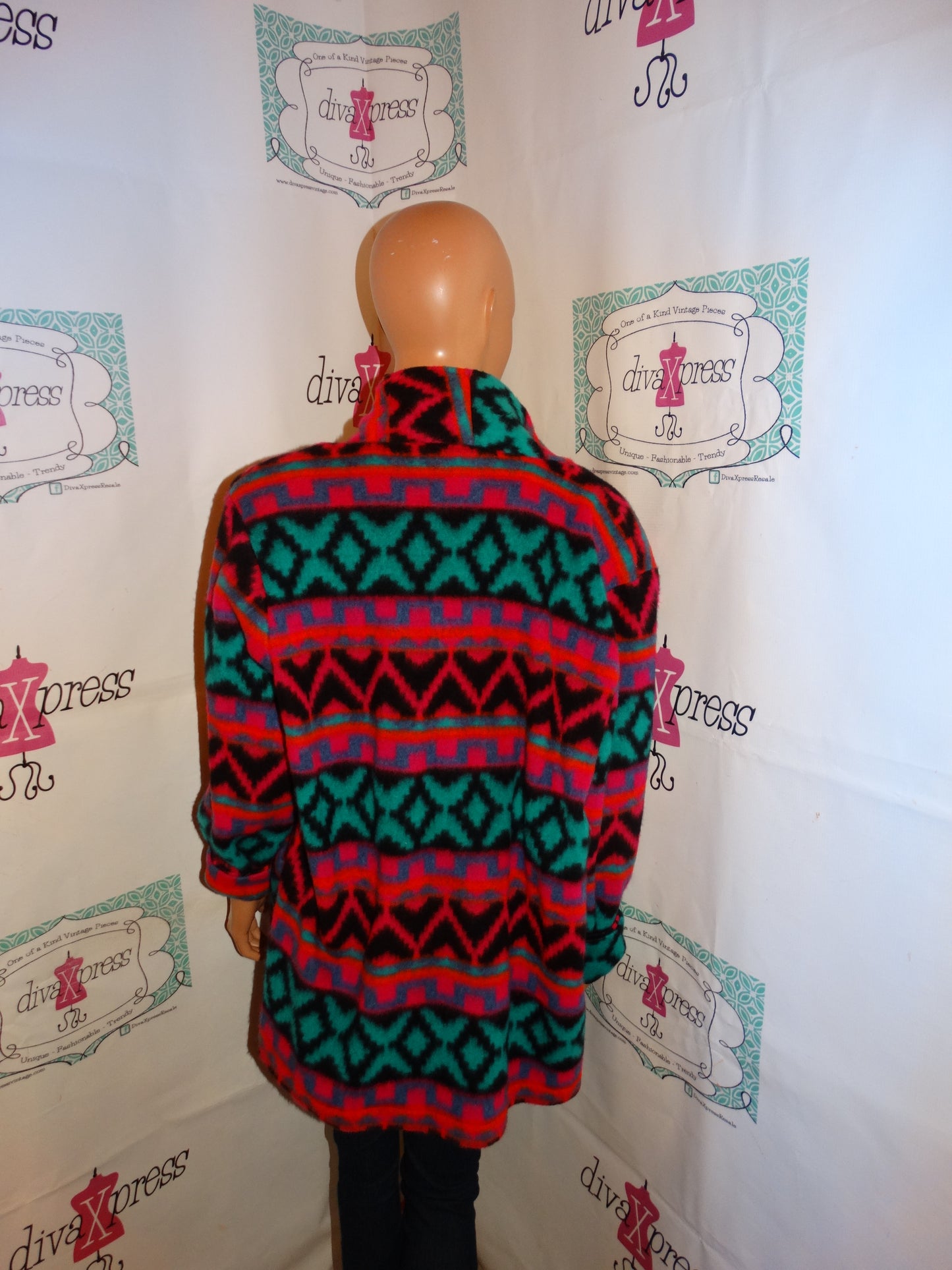 Vintage LA Rush Pink/Green Blazer Size 1x