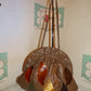 Vintage Leather Snake Skin Patch Purse Size L