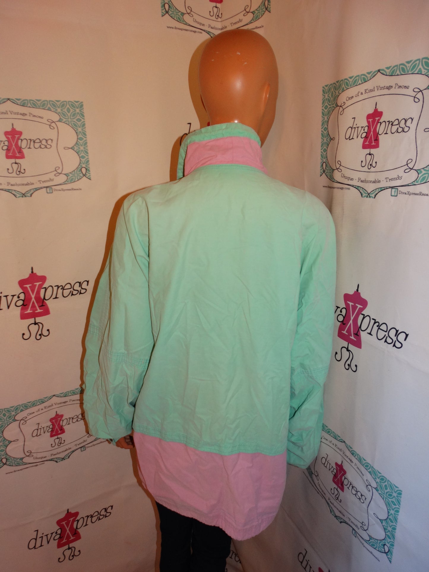 Vintage Skila Green/Pink Jacket Size 1x