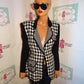 Vintage Judy Knapp Black/White Blazer Size S