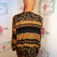Vintage Michele Leslie Black/Tan Blazer Size 1x