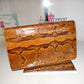 Vintage Snake Skin Medium Clutch