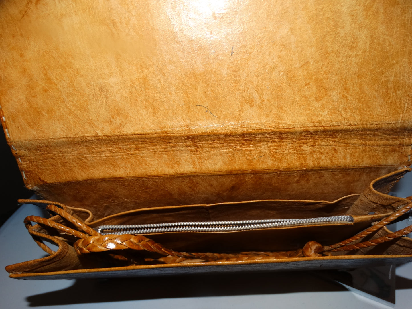 Vintage Snake Skin Medium Clutch