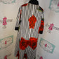 Why Dresses Black/White Red Rose Hi low  Dress/Top  Size XL