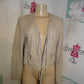 White House Suede Shingle Tan Jacket Size S