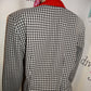 Vintage Sabino Black/Whte Red Blazer M