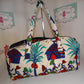 Vintage White/Blue Duffle Bag Size XL