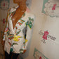 White Fruit Blazer Size M