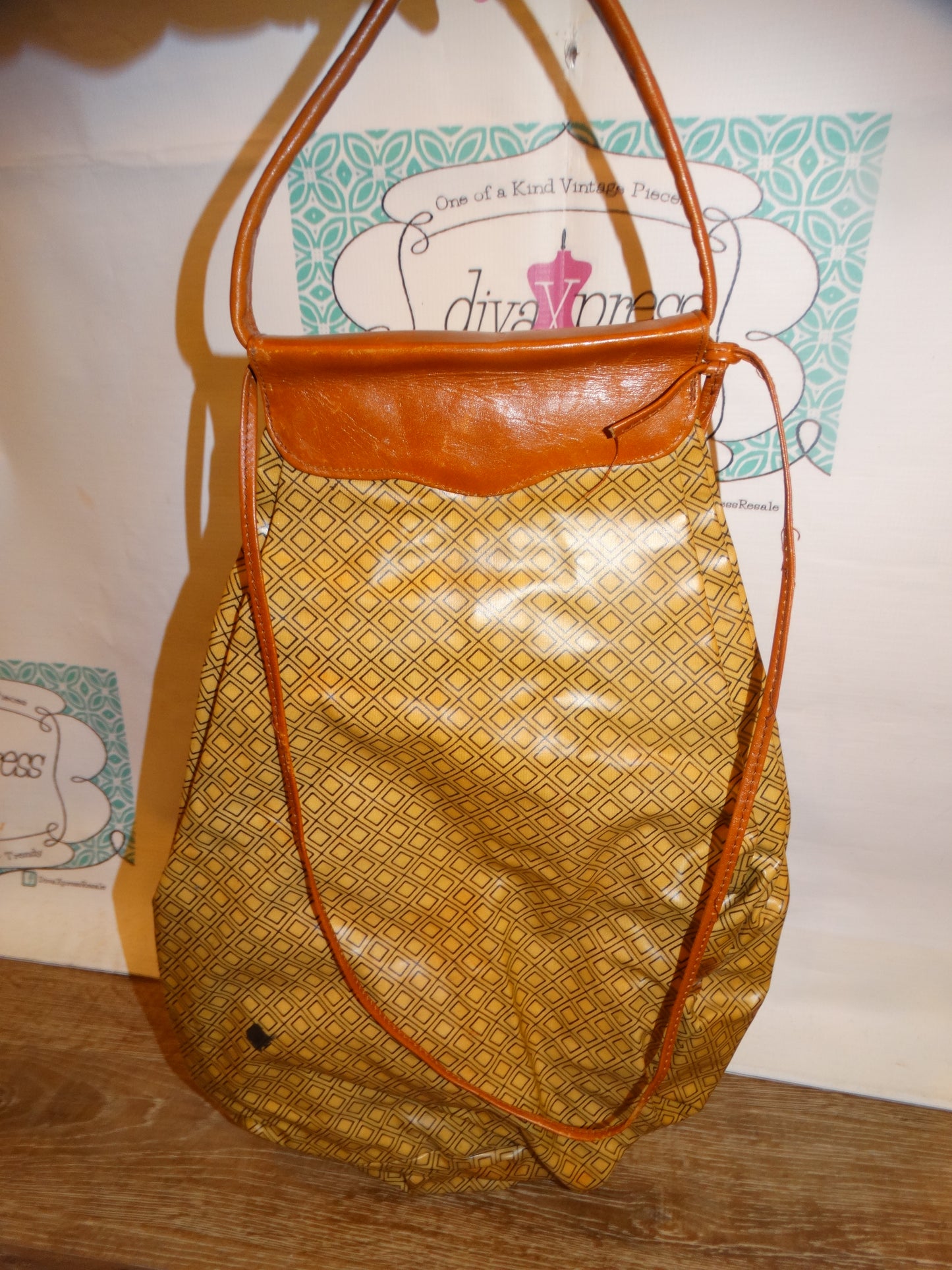 Vintage Leather Handle XL Purse