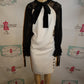 Elouquii White/Black Dress Size 1x NWT