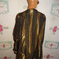 Vintage Gold/Black Stripe Jacket/Blazer Size 1x