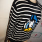 Disney Donal Duck Black/White Sweater Size L