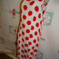White/Red Polka Dot Dress Size XL