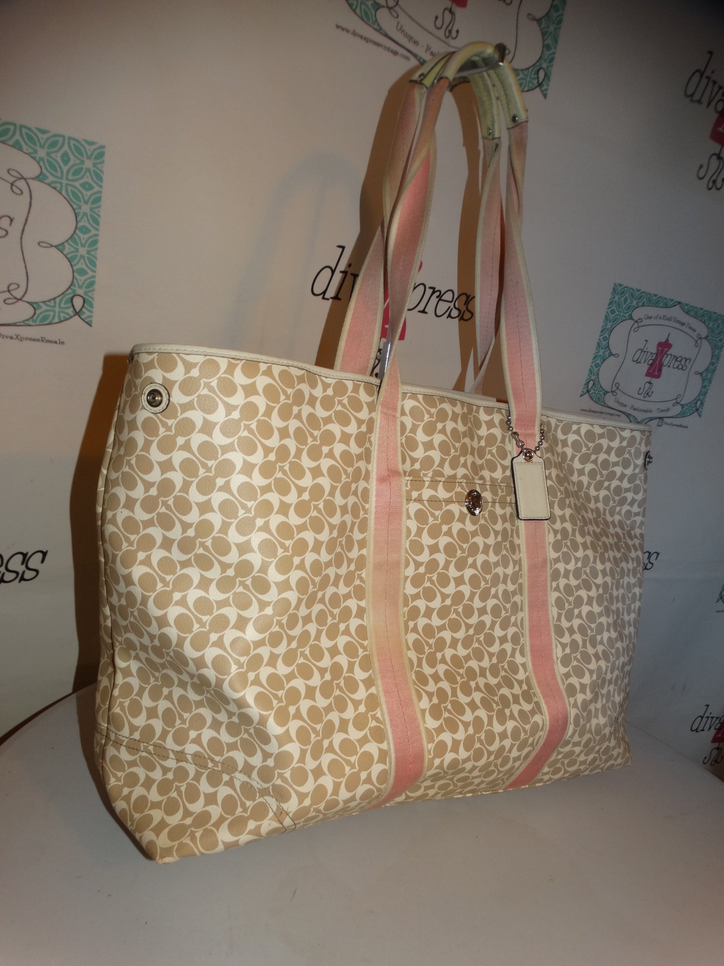 Vintage XXL Authentic  Coach Tote Bag