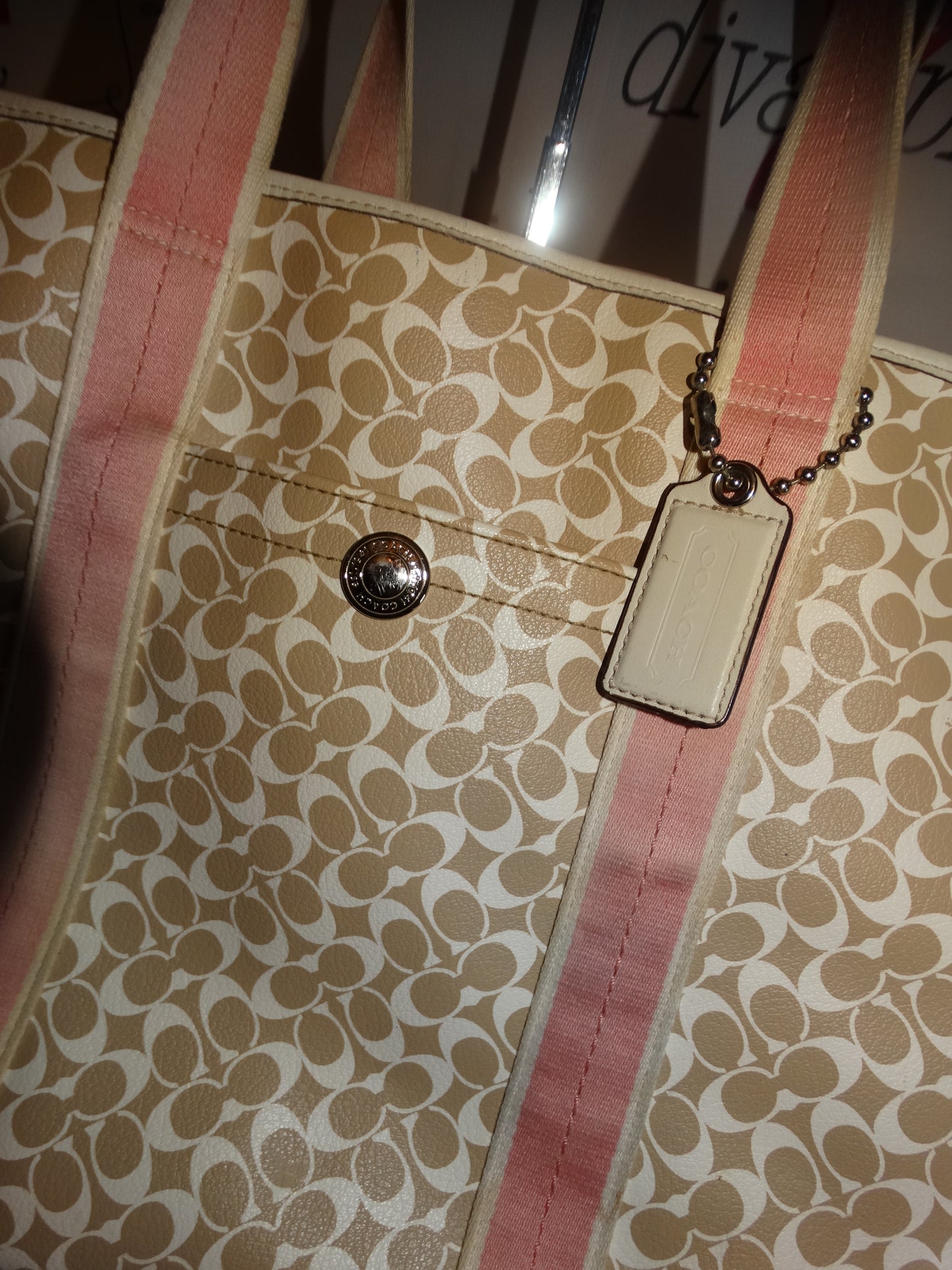 Vintage XXL Authentic  Coach Tote Bag