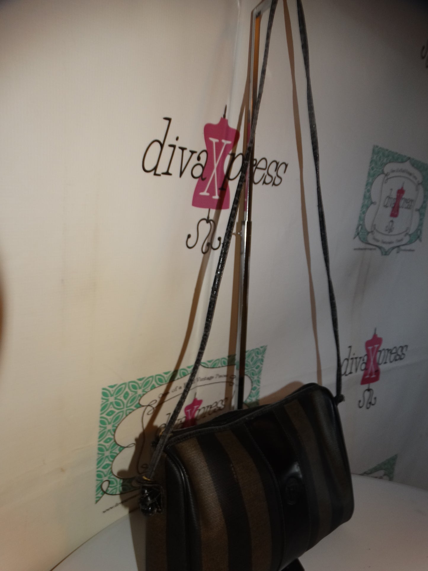 Vintage Authentic Fendi Crossbody Purse Size L